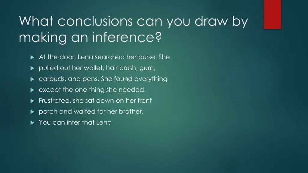 what conclusions can you draw by making