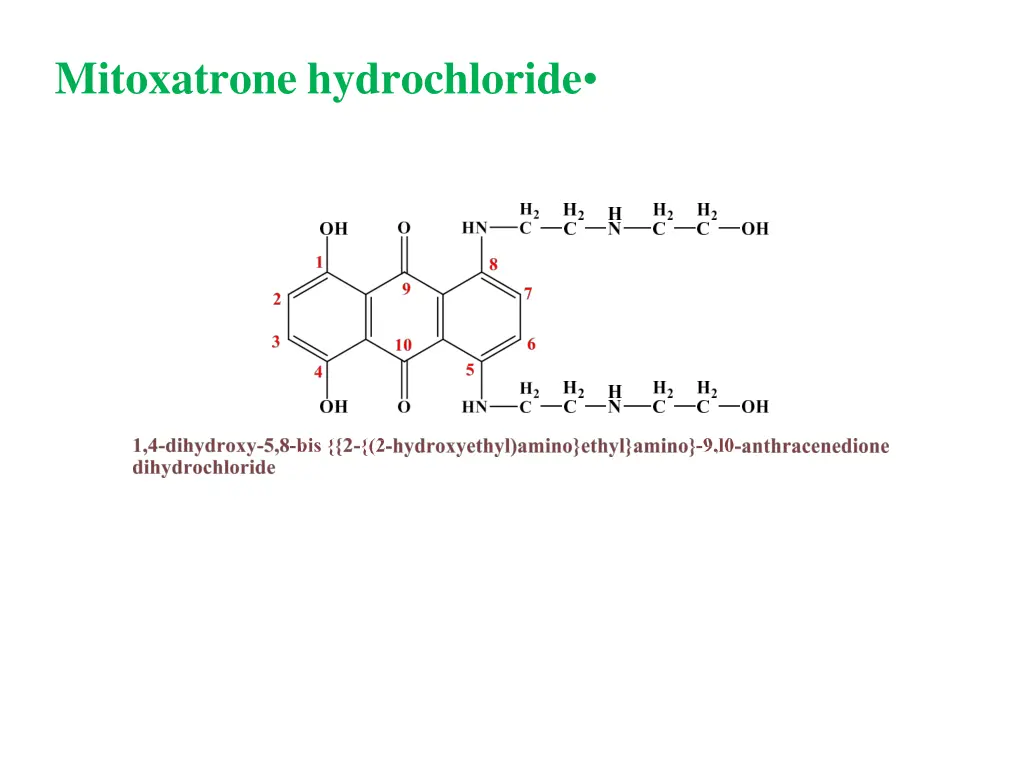 mitoxatrone hydrochloride