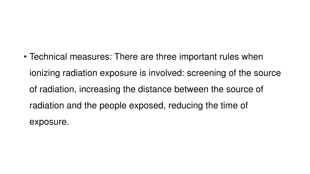 technical measures there are three important