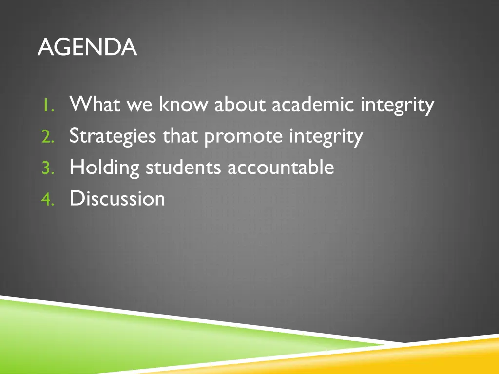 agenda