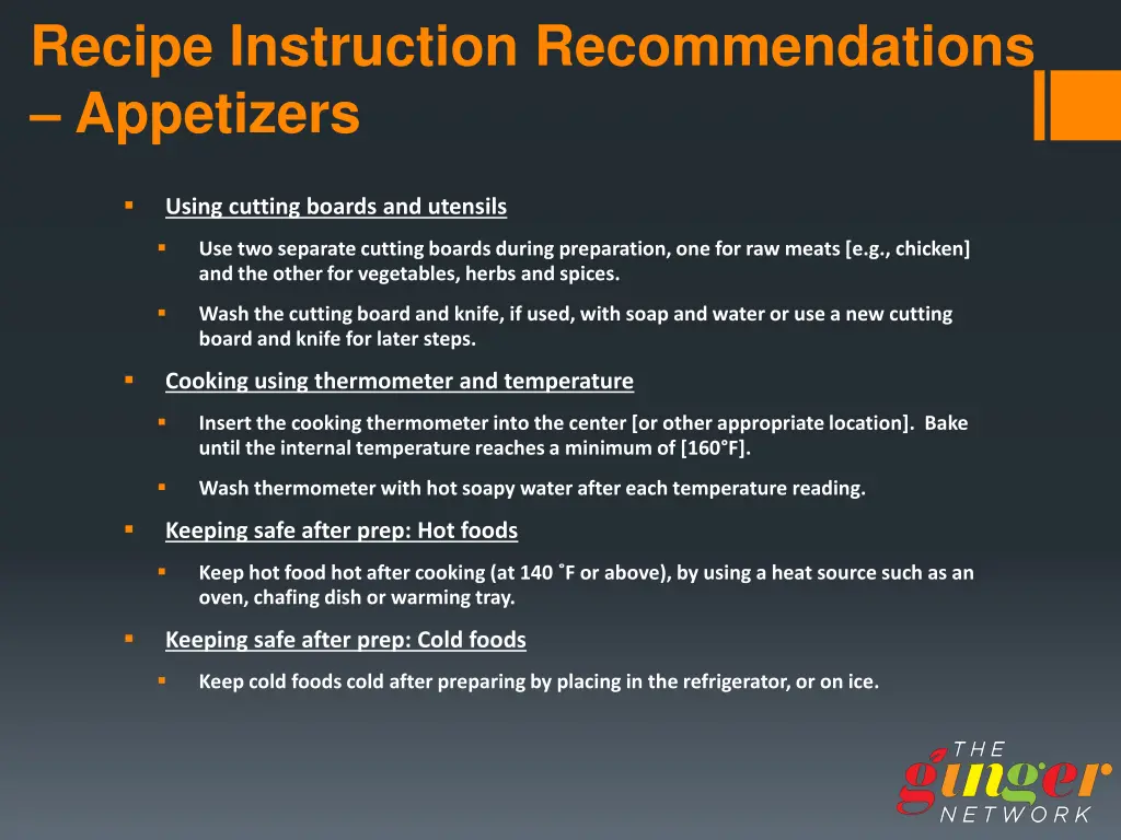 recipe instruction recommendations appetizers 1