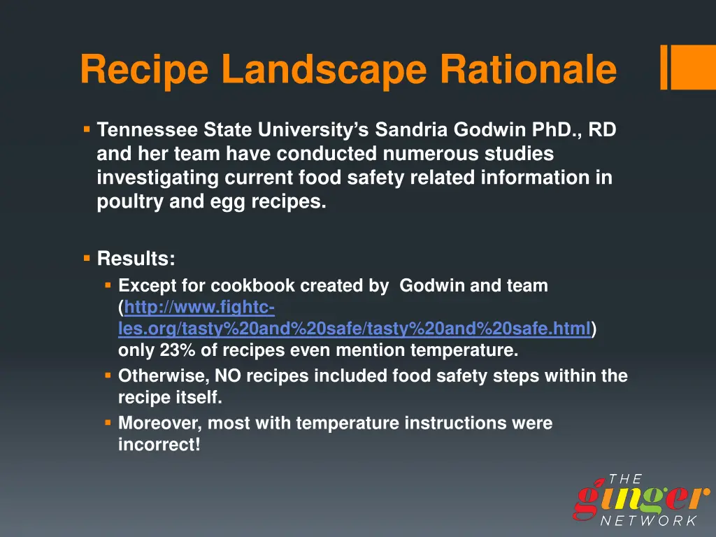 recipe landscape rationale