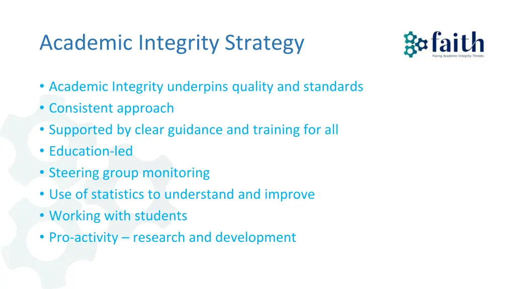 academic integrity strategy