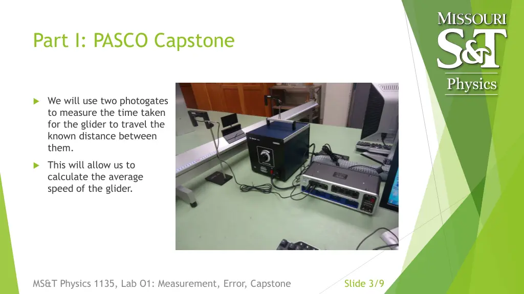 part i pasco capstone