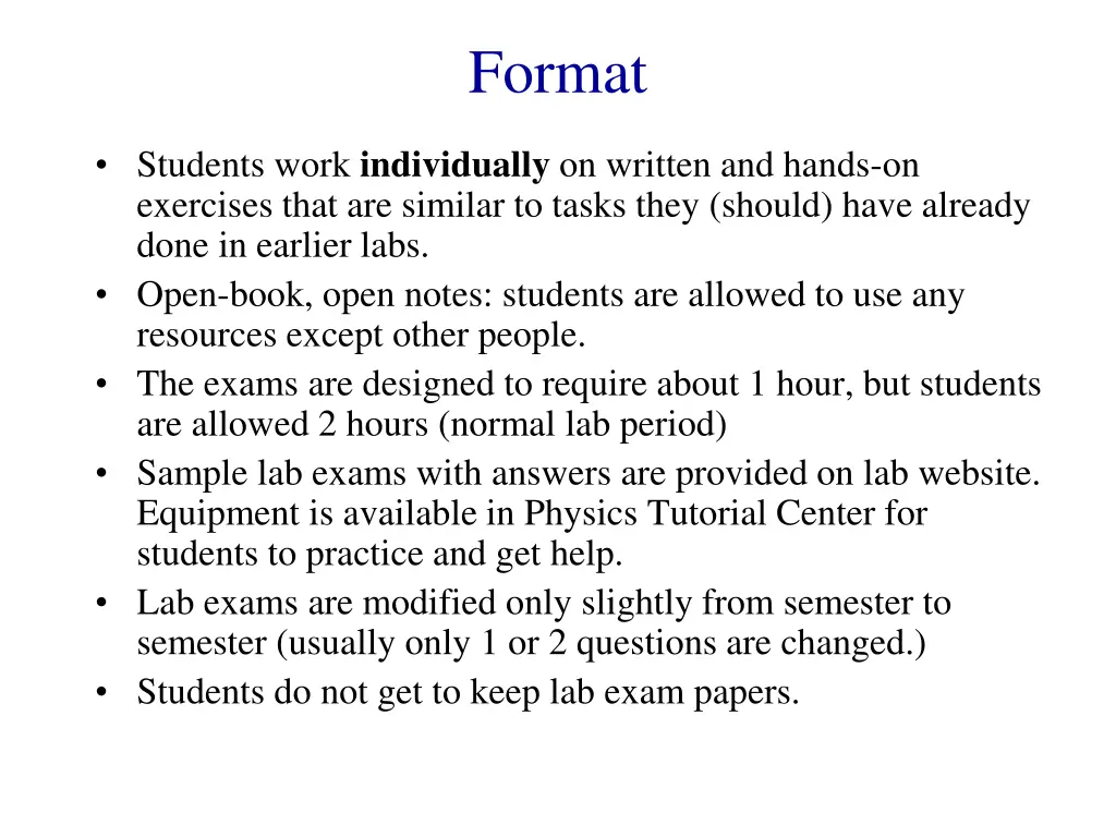 format