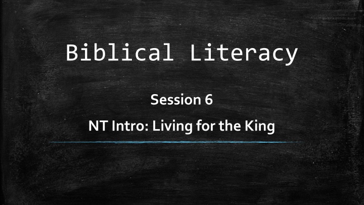 biblical literacy
