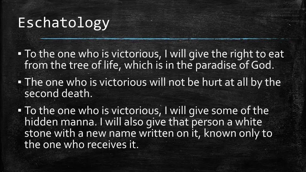 eschatology 4