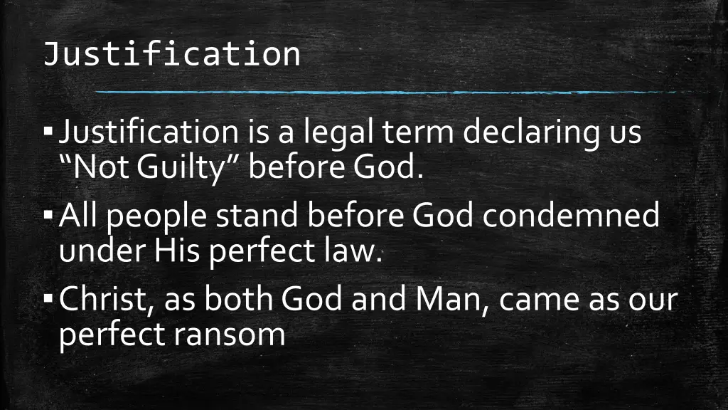 justification