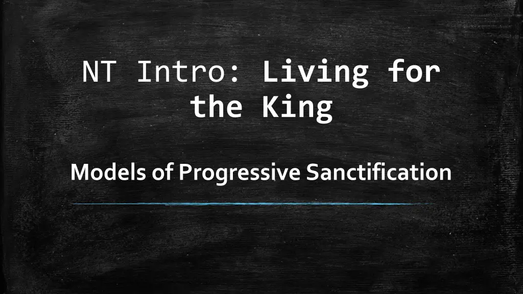 nt intro living for the king 2