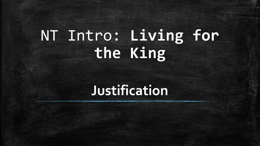 nt intro living for the king
