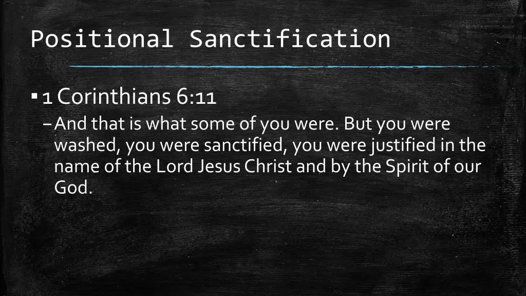 positional sanctification 1