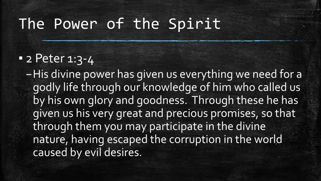 the power of the spirit 1