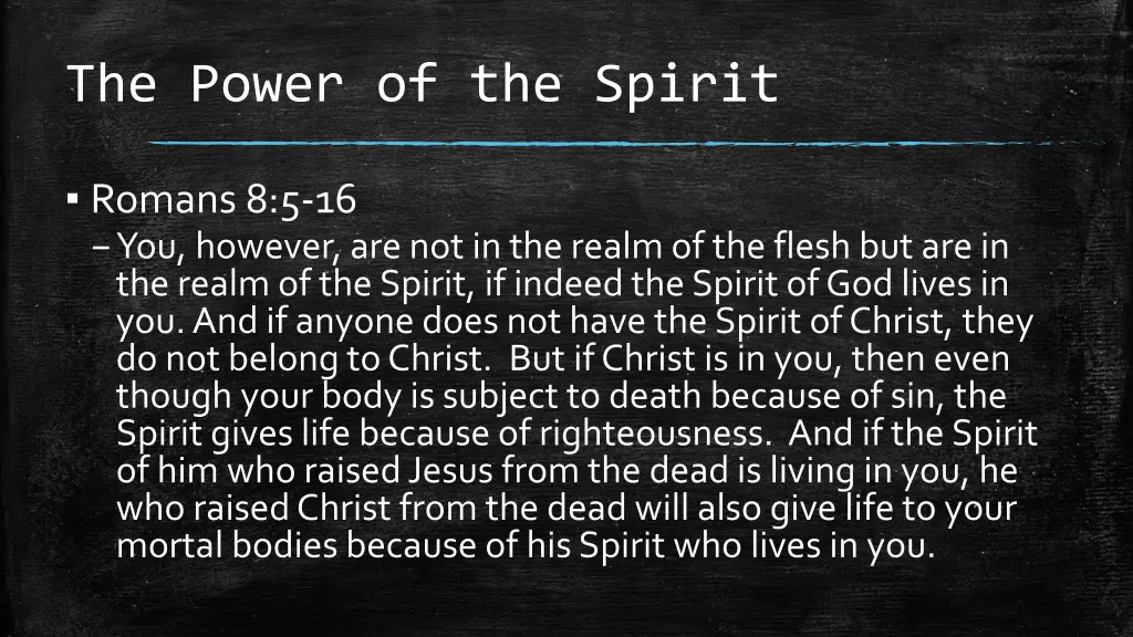 the power of the spirit 8