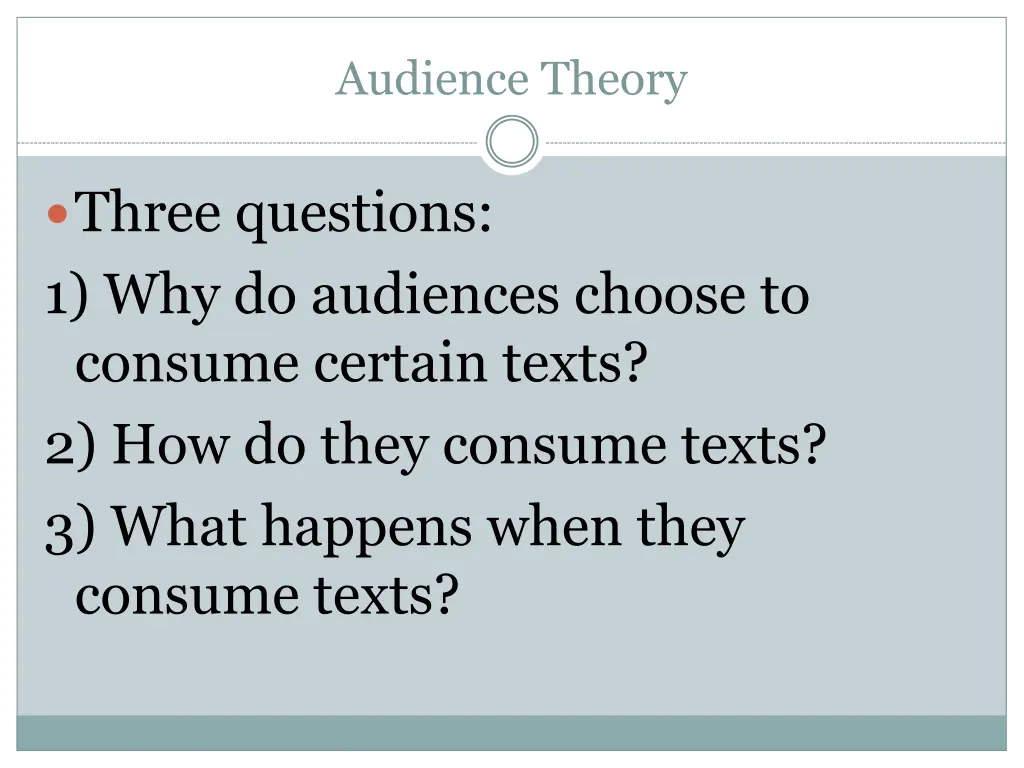 audience theory