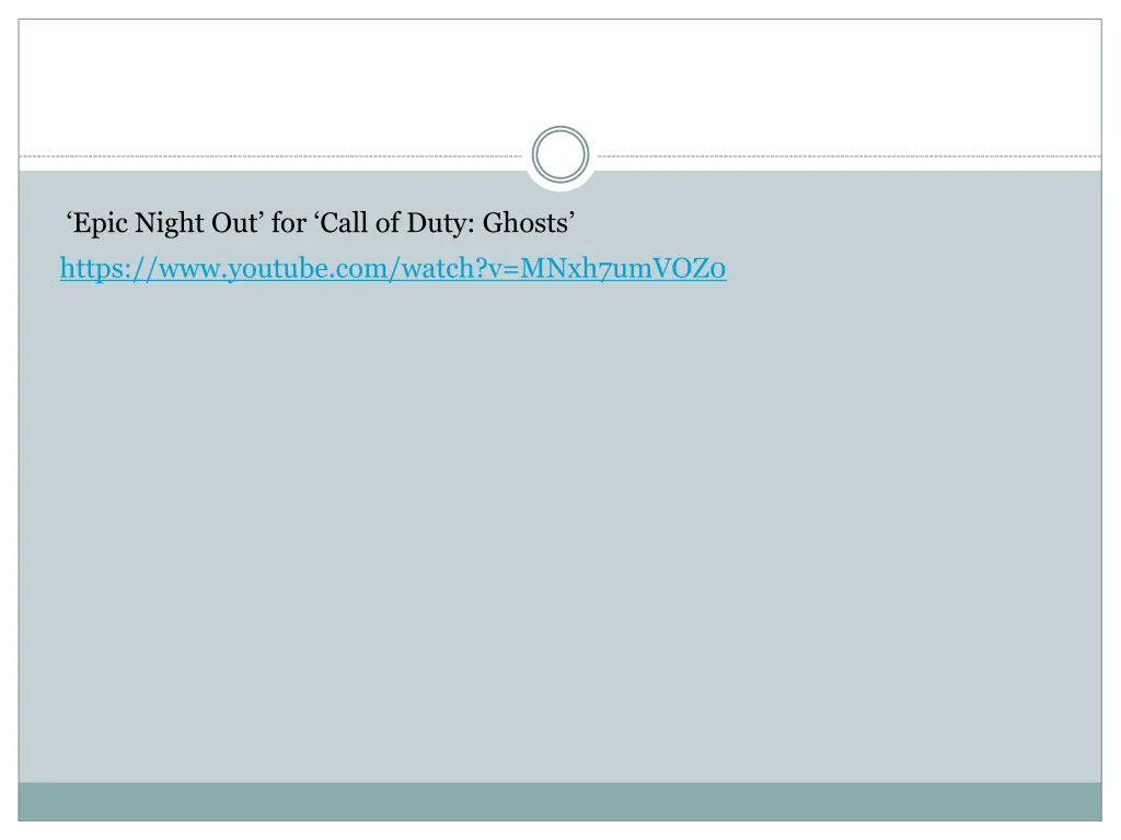 epic night out for call of duty ghosts https