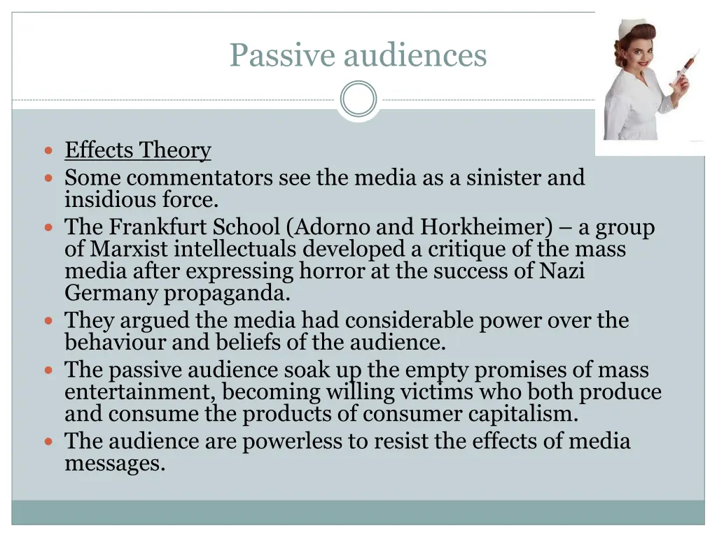 passive audiences
