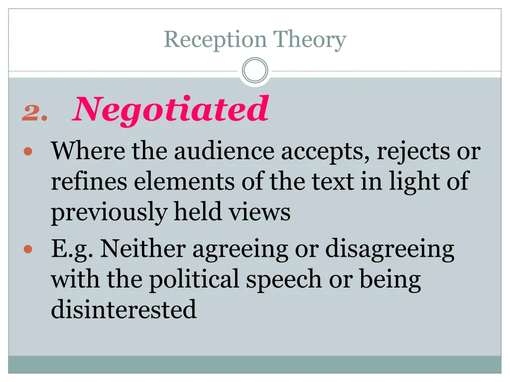 reception theory 4