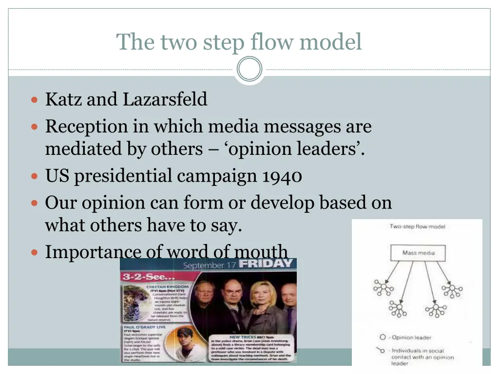 the two step flow model