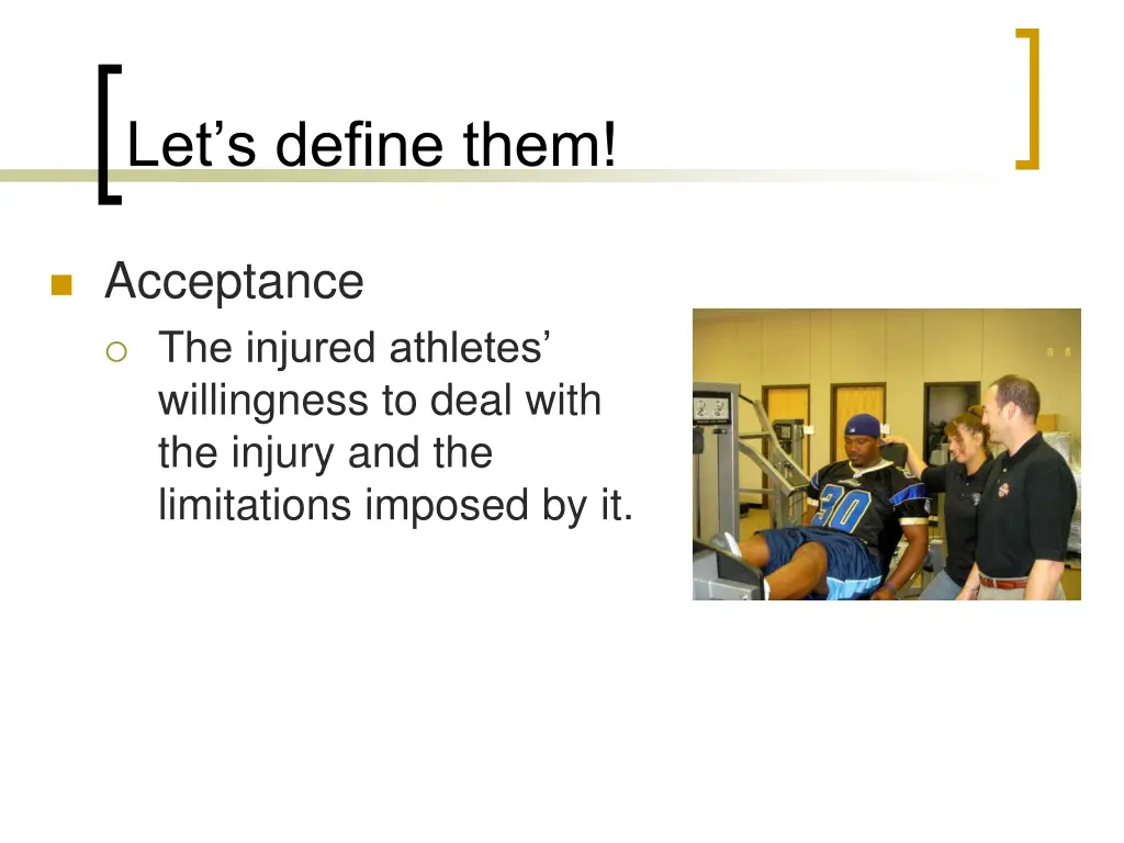 let s define them