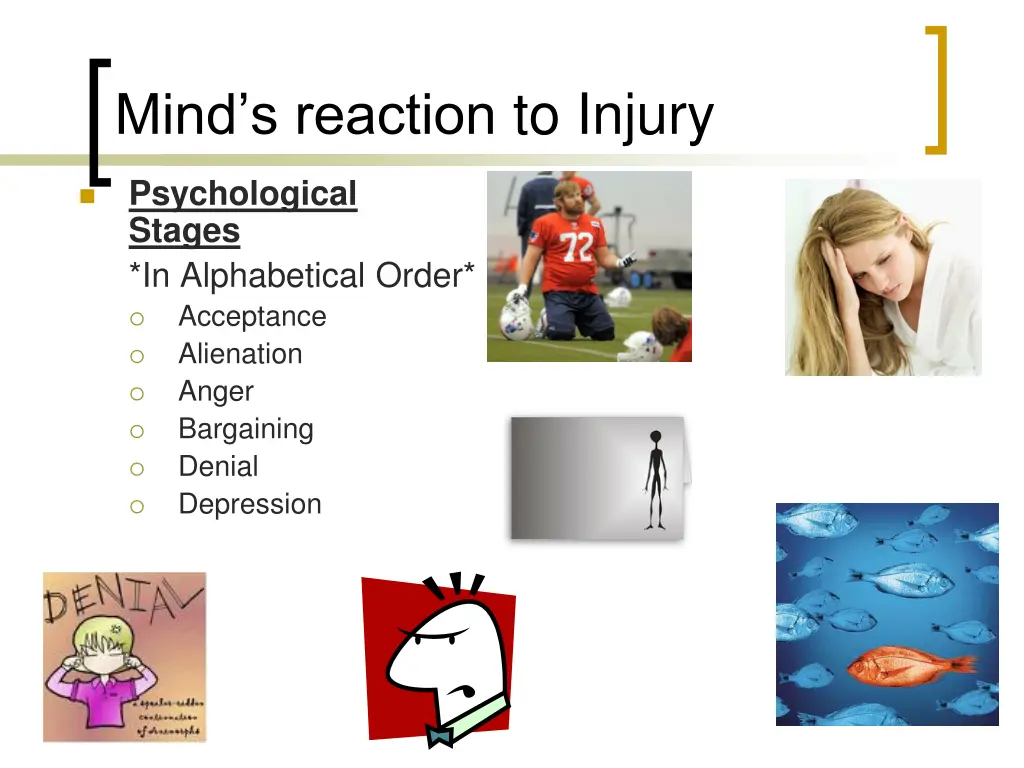 mind s reaction to injury