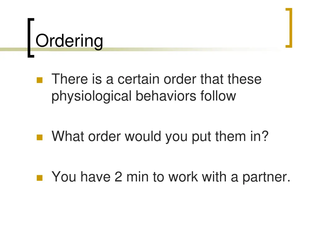 ordering