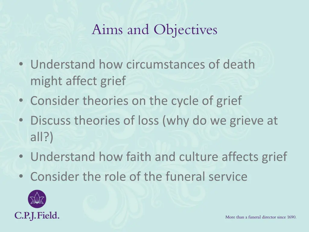 aims and objectives