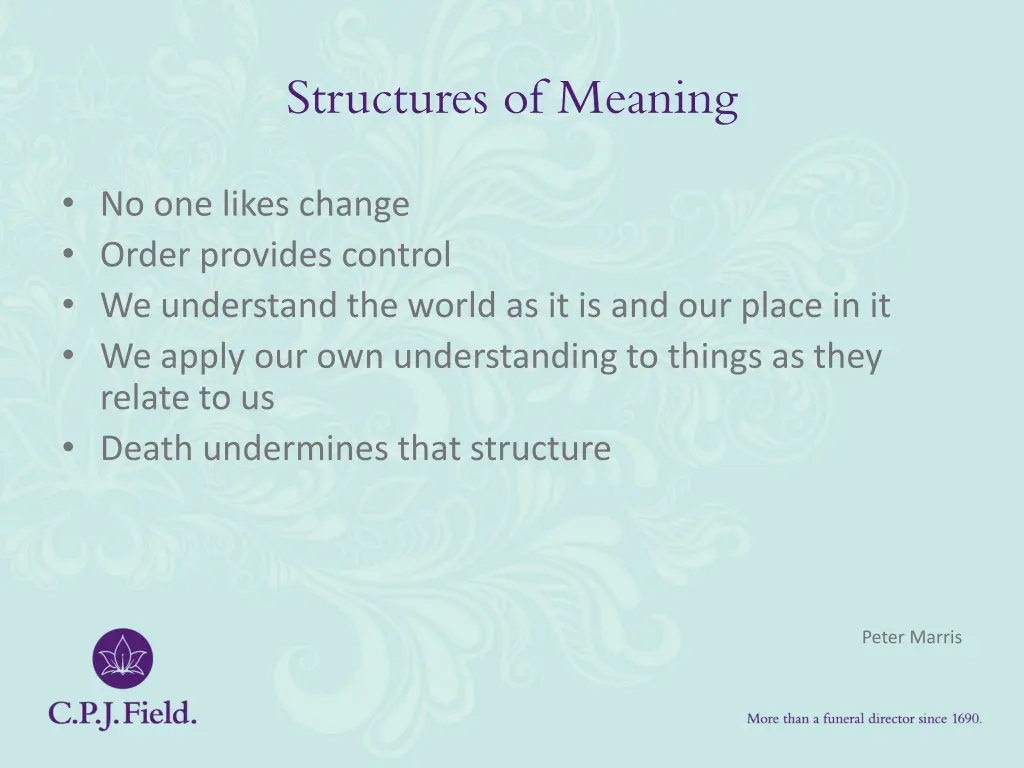 structures of meaning