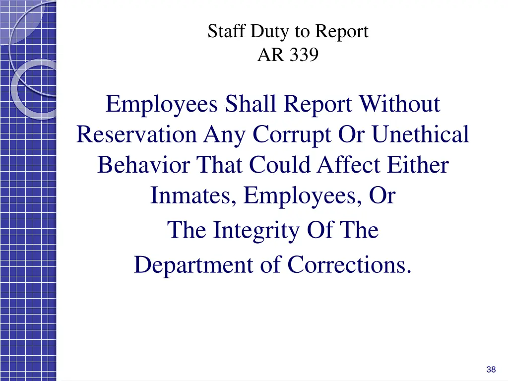 staff duty to report ar 339