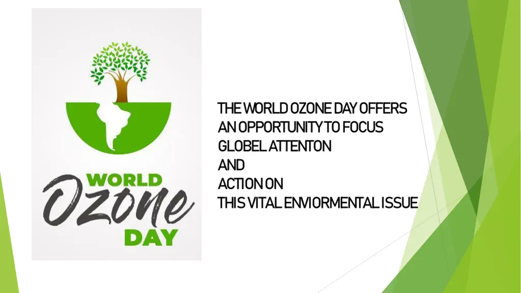 the world ozone day offers an opportunity