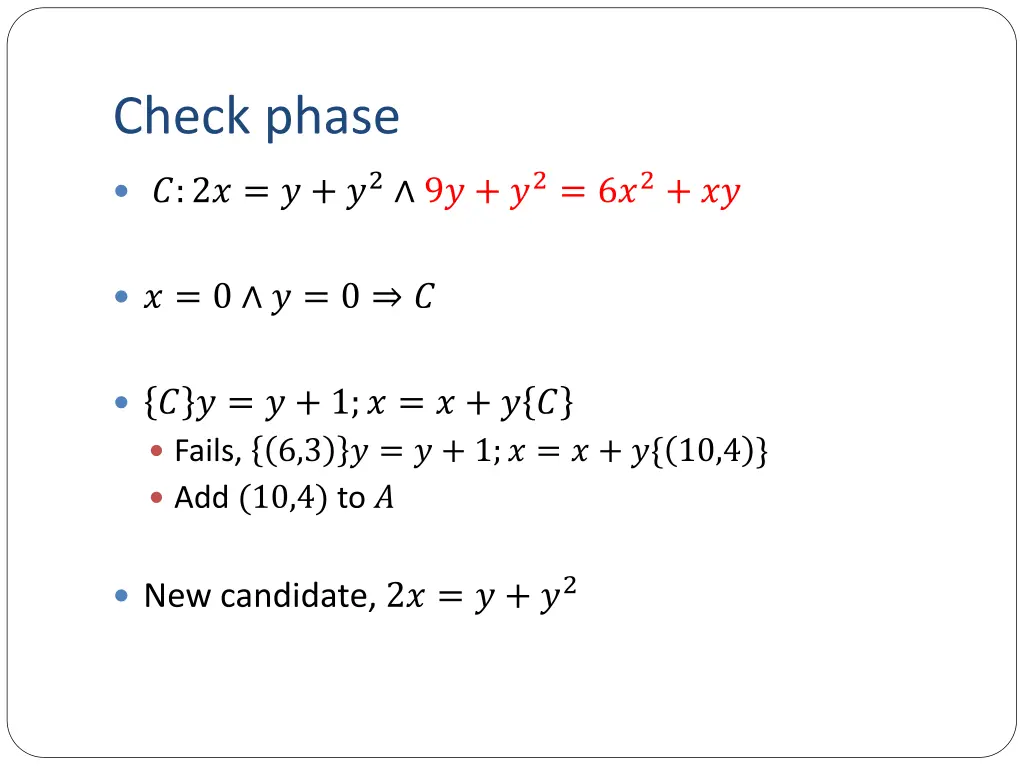 check phase