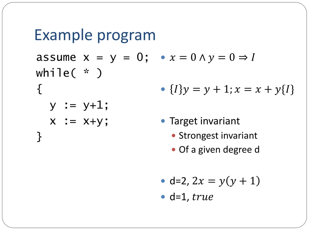 example program