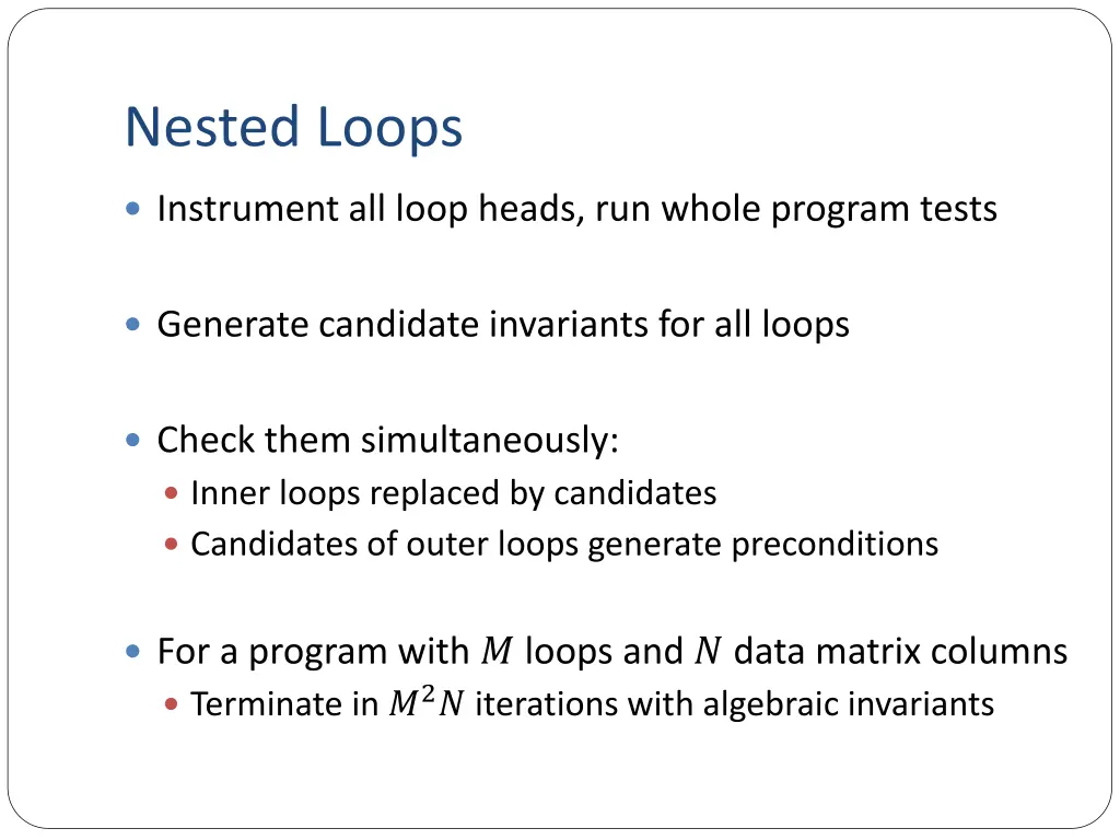 nested loops