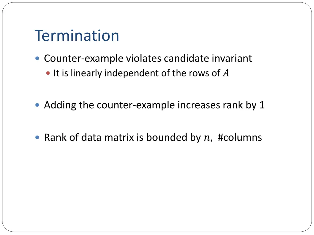 termination