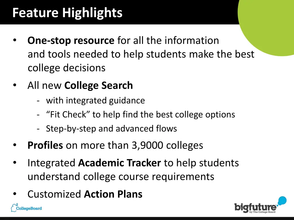 feature highlights