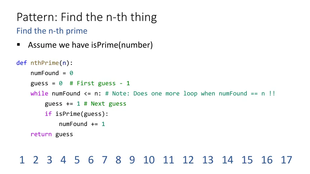 pattern find the n th thing find the n th prime 2
