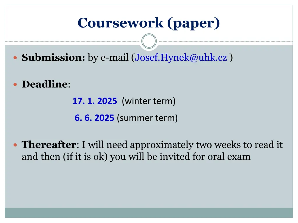 coursework paper 1