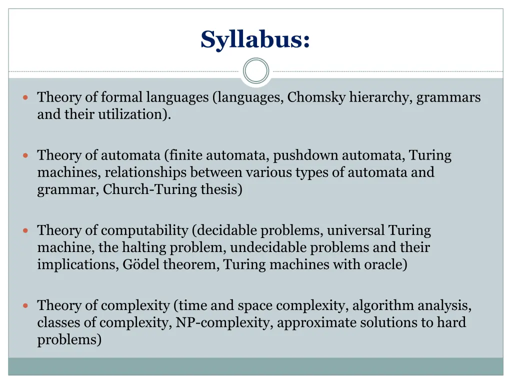 syllabus