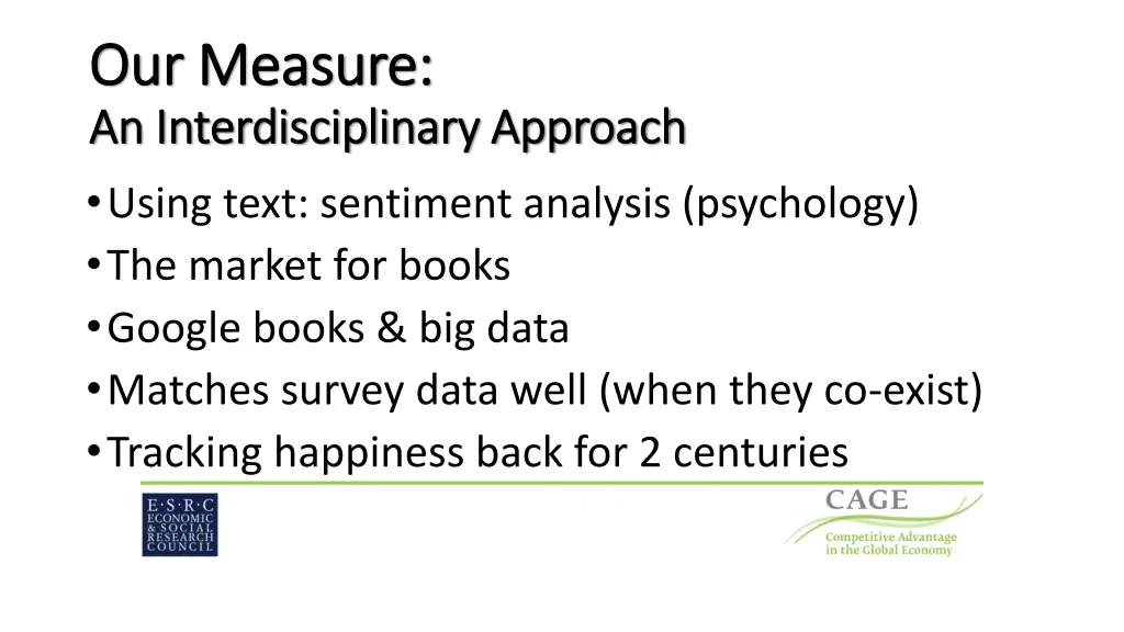 our measure our measure an interdisciplinary