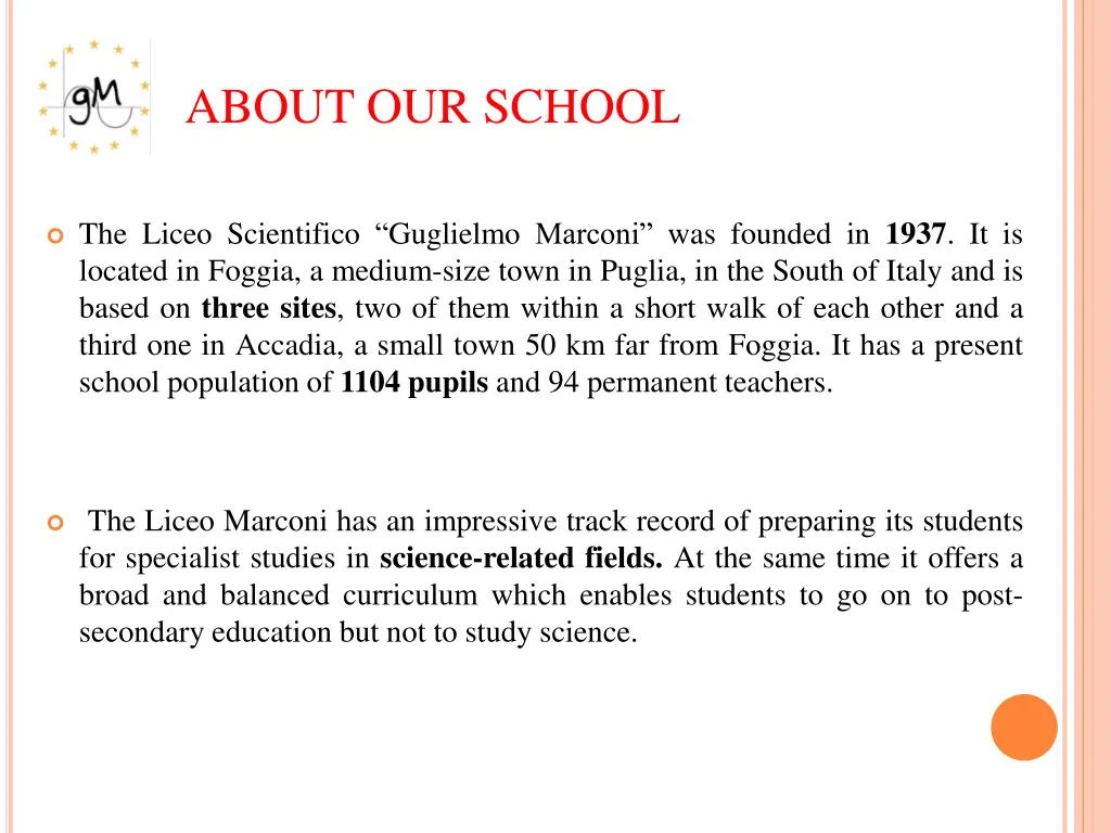 about our school
