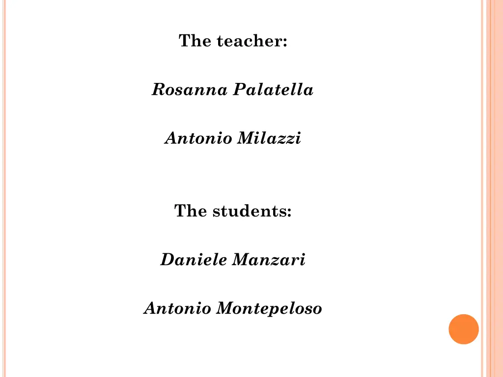 the teacher