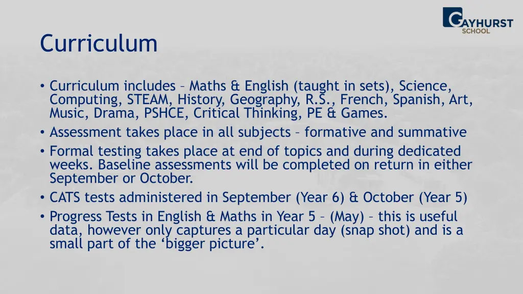 curriculum