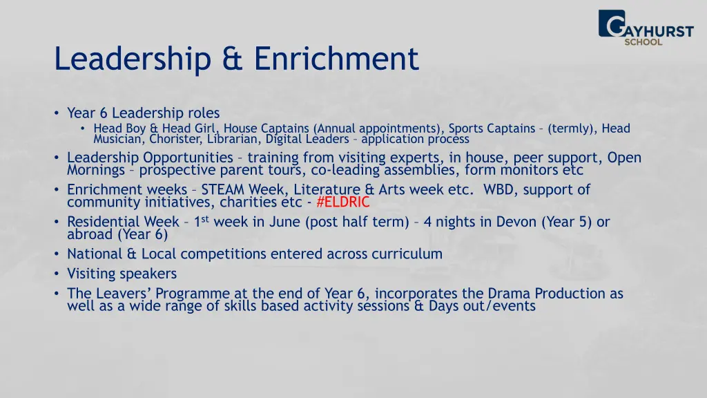leadership enrichment