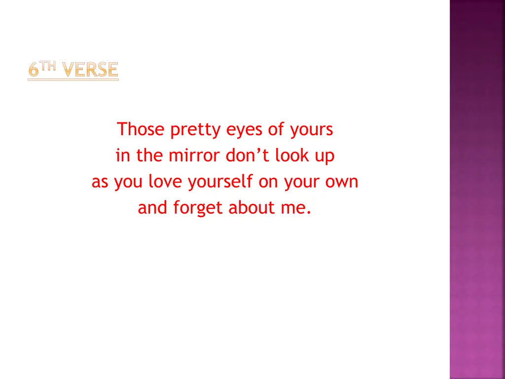 6 th verse