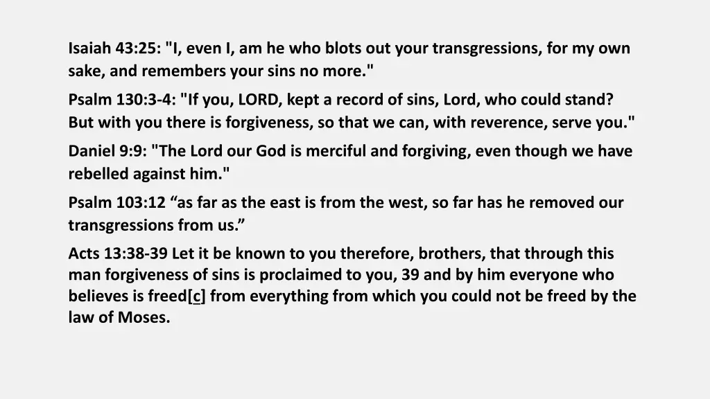 isaiah 43 25 i even i am he who blots out your