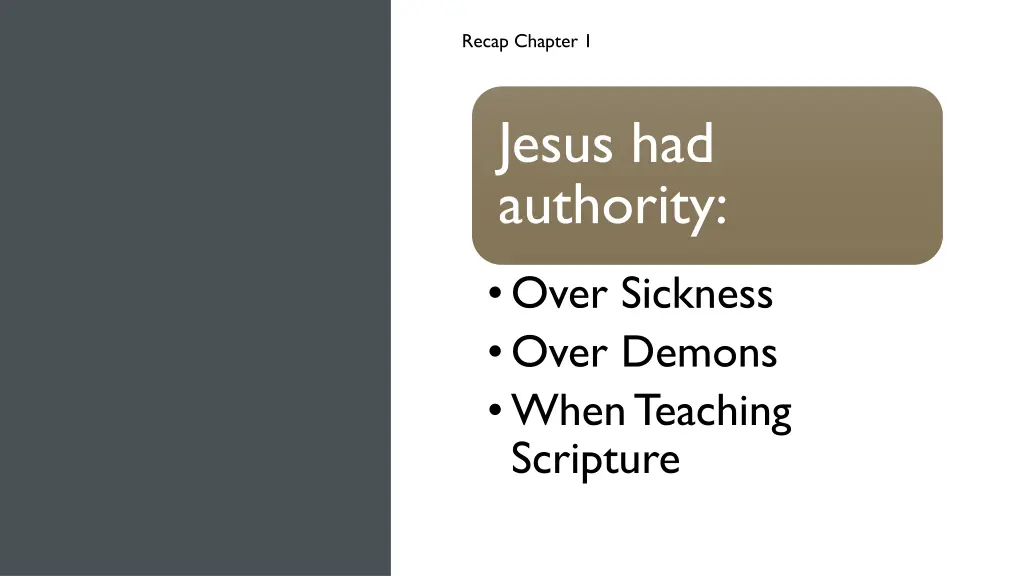 recap chapter 1