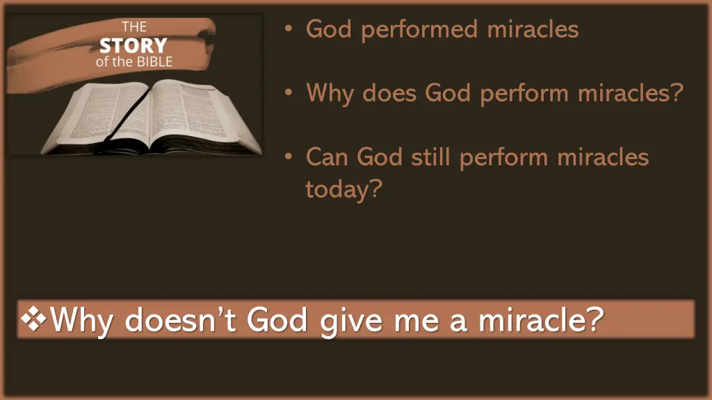 god performed miracles 2