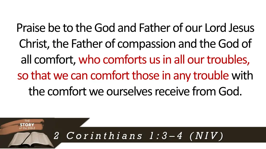 praise be to the god and father of our lord jesus