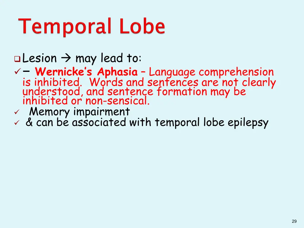 lesion may lead to wernicke s aphasia language