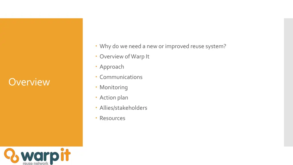 why do we need a new or improved reuse system
