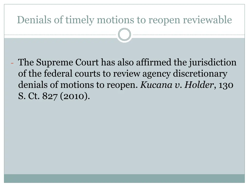 denials of timely motions to reopen reviewable